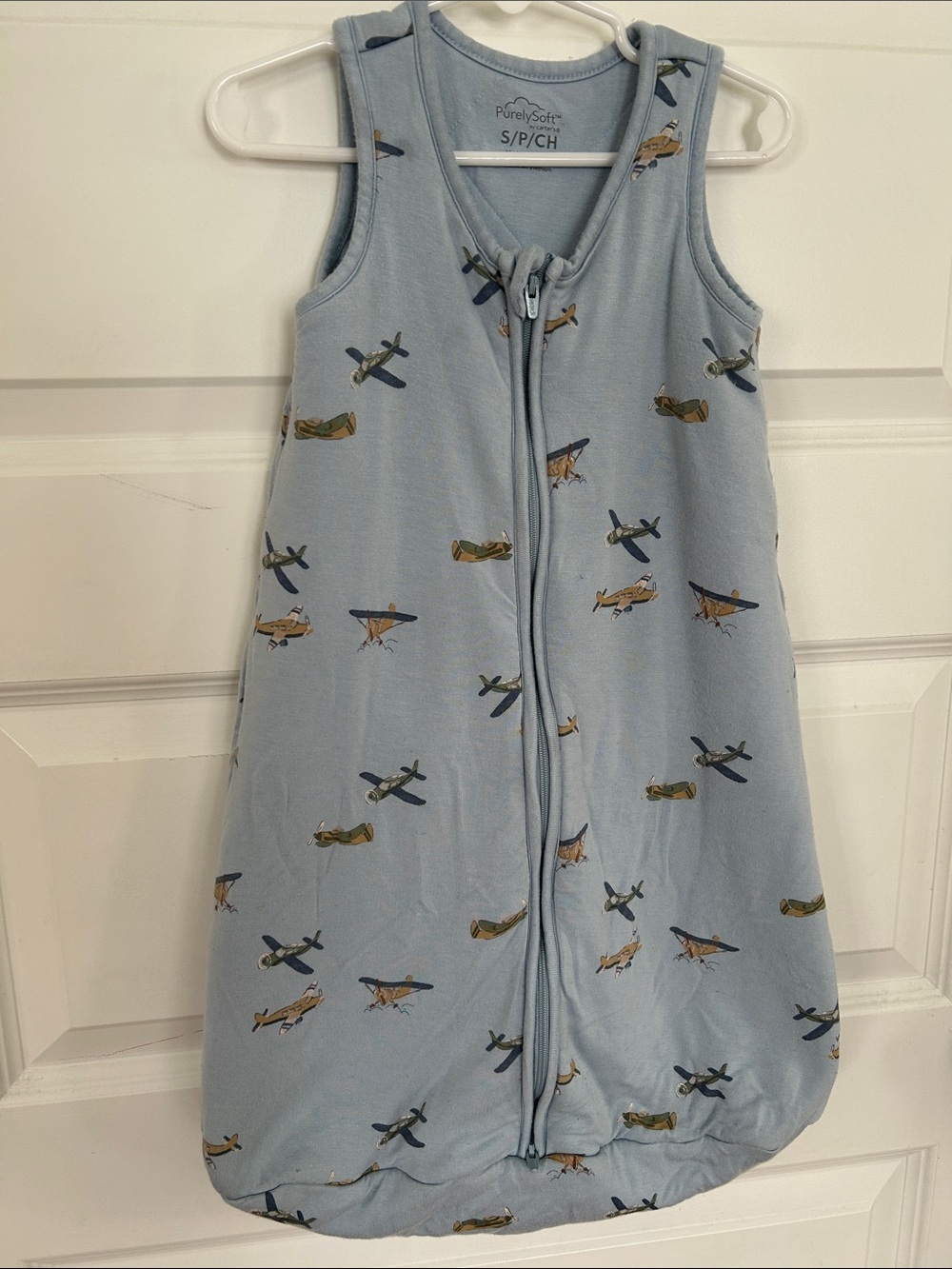 Light Blue Airplane Sleep Sack - baby Purely Soft by Carter’s